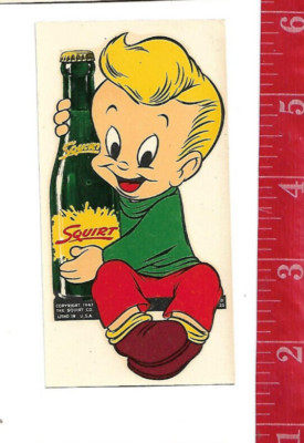 Vintage water decal 1947 ''Little Squirt'' Durochrome Company L.A.California