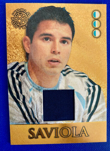 Javier Saviola ~ Barcelona & Argentina ~ Futera Jersey Soccer Card 2007 ~171/275 - Afbeelding 1 van 2