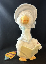 14  Mother Goose Plush Blue Talking Animated Nursery Rhymes Cuddle Barn TESTED 