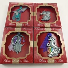 Gloria Duchin Set Of 4 Christmas Ornaments Inspirational