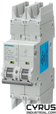 Siemens 5SJ4220-7HG42 Circuit breaker 10kA, 2-pole, C, 20A according to UL 489-4