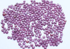 Ruby Gemstone Natural Ruby Sheen Fire Smooth Round Cabochon Loose Gemstone 5MM