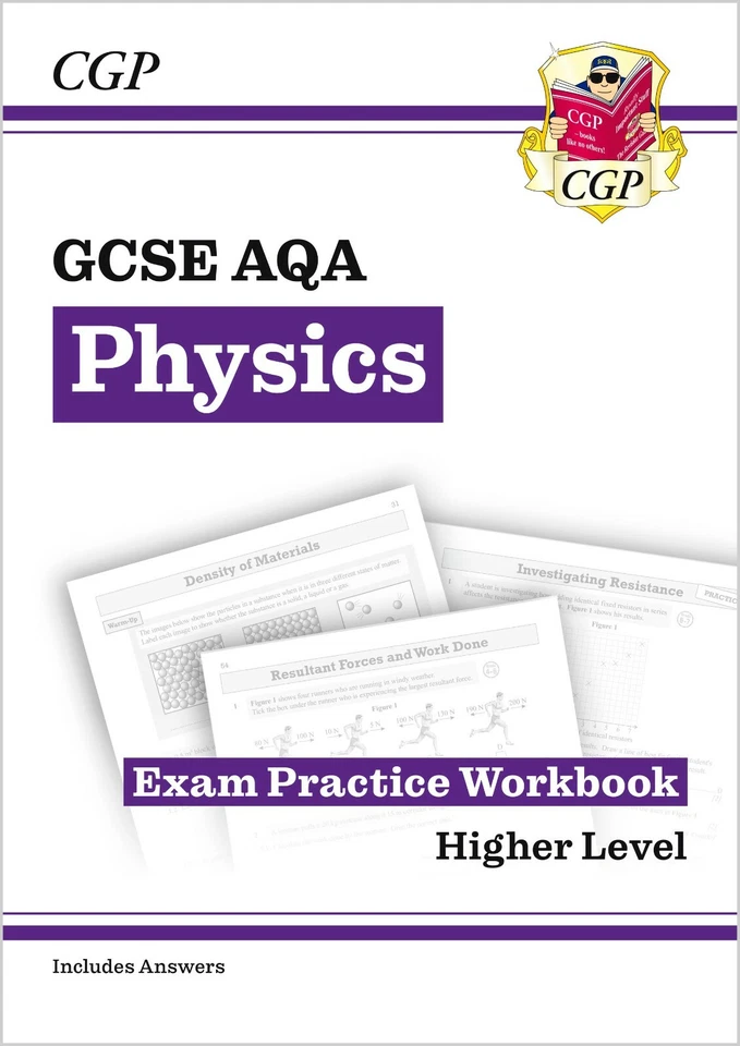 GCSE AQA Triple Science Exam Practice Workbooks with Answers Higher CGP - Image 2 of 4