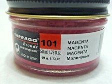 Tarrago Shoe Cream Polish 50ml 101 magenta red Spain Espana
