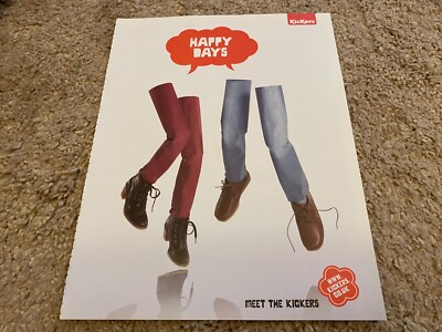VBK8 ADVERT 11X8 KICKERS SHOES - HAPPY DAYS
