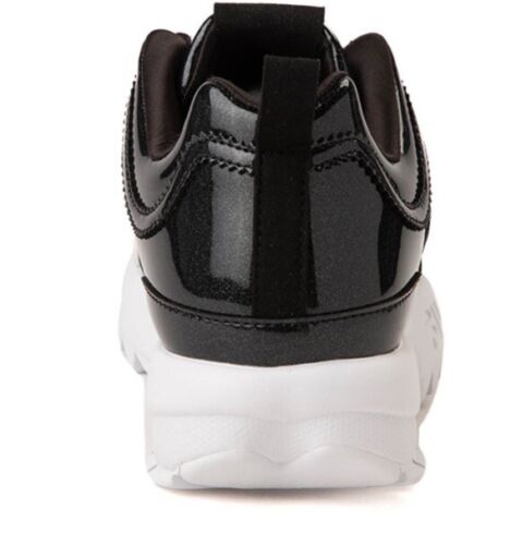 Neu FILA Disruptor 2 Plateau-Sneaker metallic schwarz klobige Damenschuhe Größe 9 - Bild 3 von 7