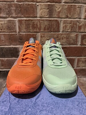 New 15 Nike Ja 1 Mismatched Bright Mandarin Orange Green FQ4796