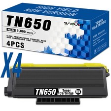 4PK TN650 Toner Cartridge for Brother TN 650 BK MFC-8480DN MFC-8680DN DCP-8085DN