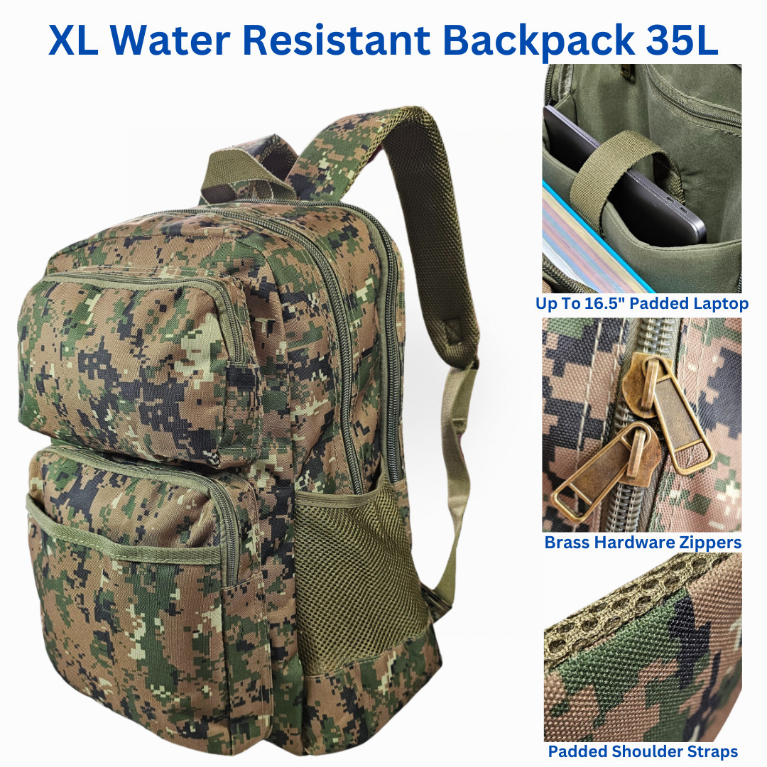 Rucksack Camping Laptop Hiking School Book Bag 35l