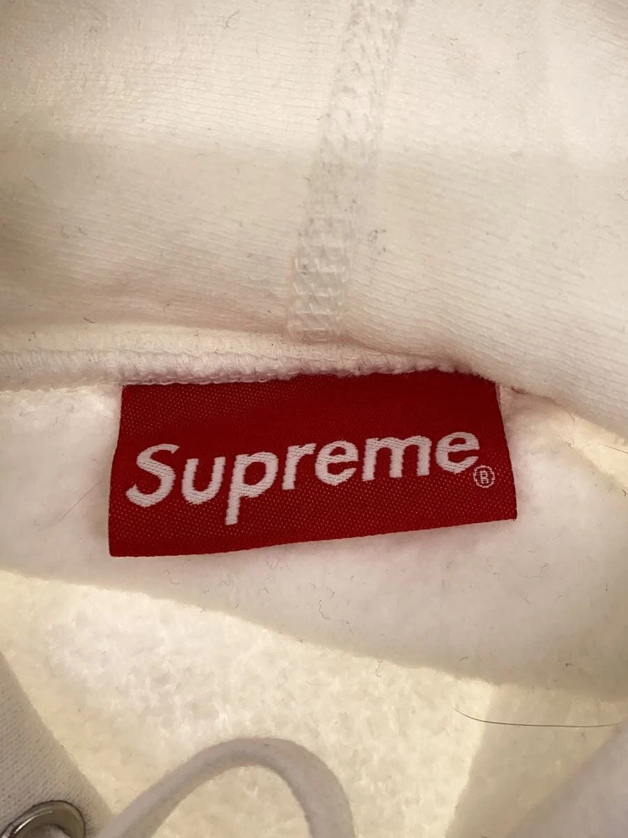 Supreme Felpa con Cappuccio 21AW Box Logo Felpa con Cappuccio M Cotone Bianco Usata
