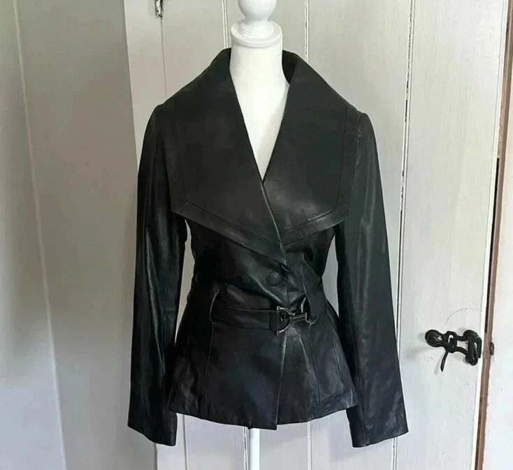 Women’s DANIER Italian Leather Jacket Size XS