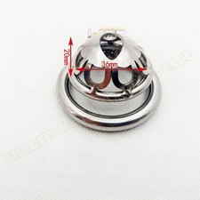 Stainless Steel Male Chastity Device Flat Metal Chastity Cage Lock Rings Sissy