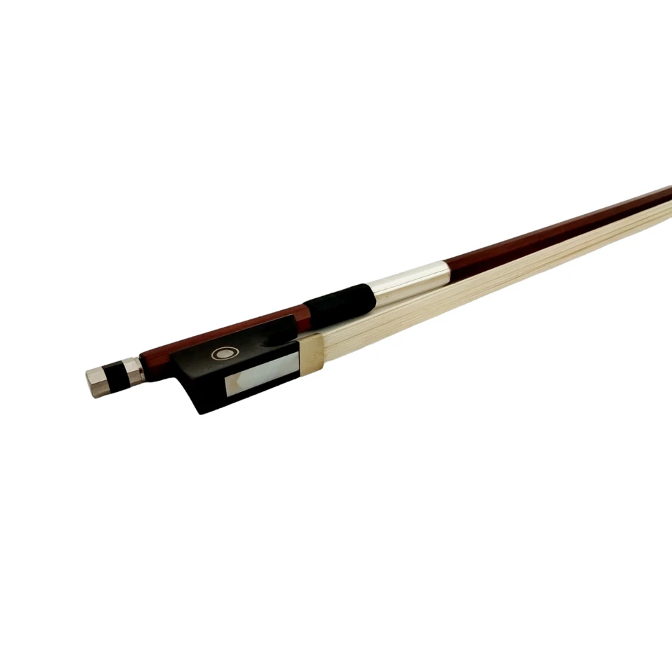 Symphony FL-035 One Quarter Size 1/4 Violin Bow w/Real Horse Hair, Ebony Frog - Image 4 of 4