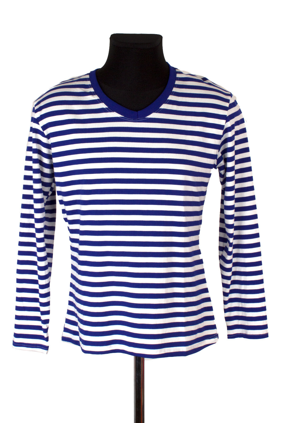 Mujer Camisa Anular Suéter de Rayas Disfraz de Carnaval Ropa Azul Blanco XS-2XL