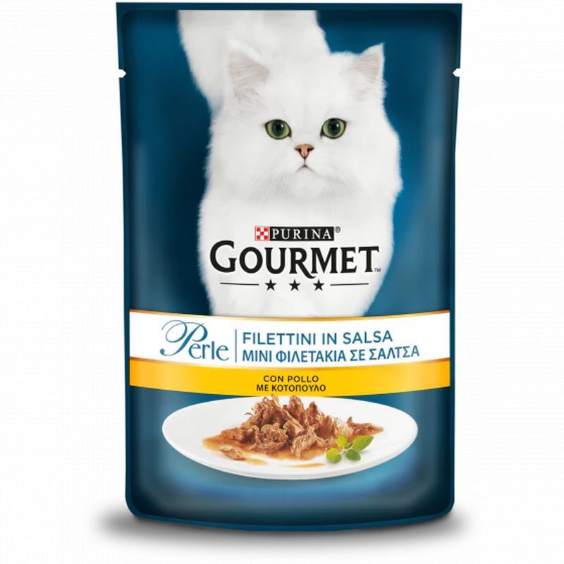 Gourmet Perle Filettini in Salsa 85gr Pollo 12485688