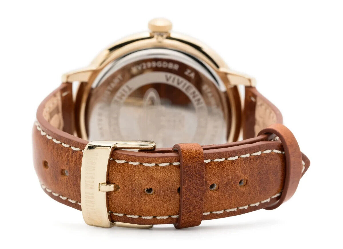 Vivienne Westwood Cavendish Leather Strap 48mm Unisex Watch