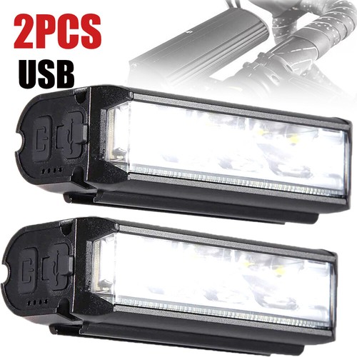 Super Bright LED Bike Light USB Rechargeable Bicycle Front Headlight Waterproof