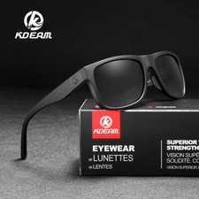 KDEAM Sport Polarized Sunglasses Men Women Square Frame Driving Fishing Glasses