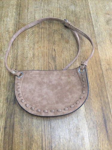 Neu ohne Etikett Universal geflochten braun Bauchtasche Gürteltasche Kunstleder Wildleder - Bild 3 von 5