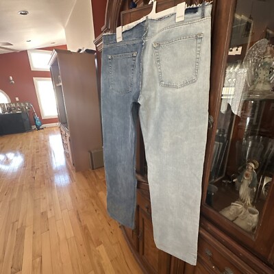 Men's Maison Margiela jeans in split denim with raw edges