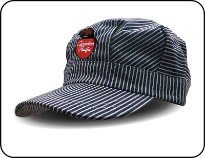 Canadian Pacific (CP) Embroidered 1960's Beaver Shield Logo Engineers Cap