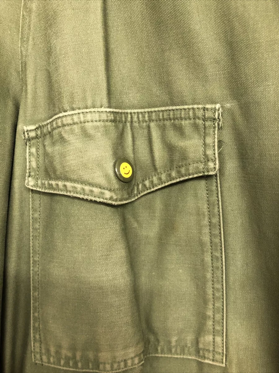 1961 John Ownbey Co. USAF Green Cotton Sateen M65 OG-107 Field Jacket Med Short