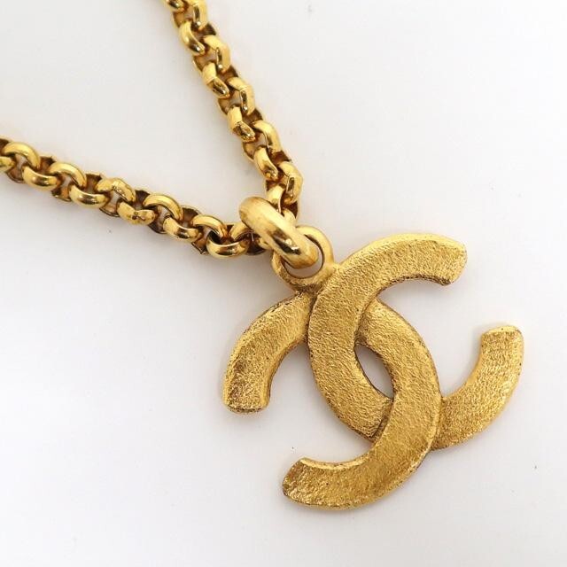 Chanel Vintage Necklace GP Chain CC Mark 2 9 3069 Auth USED From