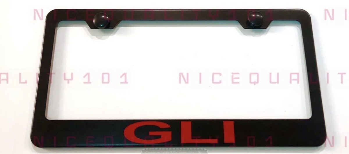 GLI Stainless Steel Black Finished License Plate Frame Holder | eBay