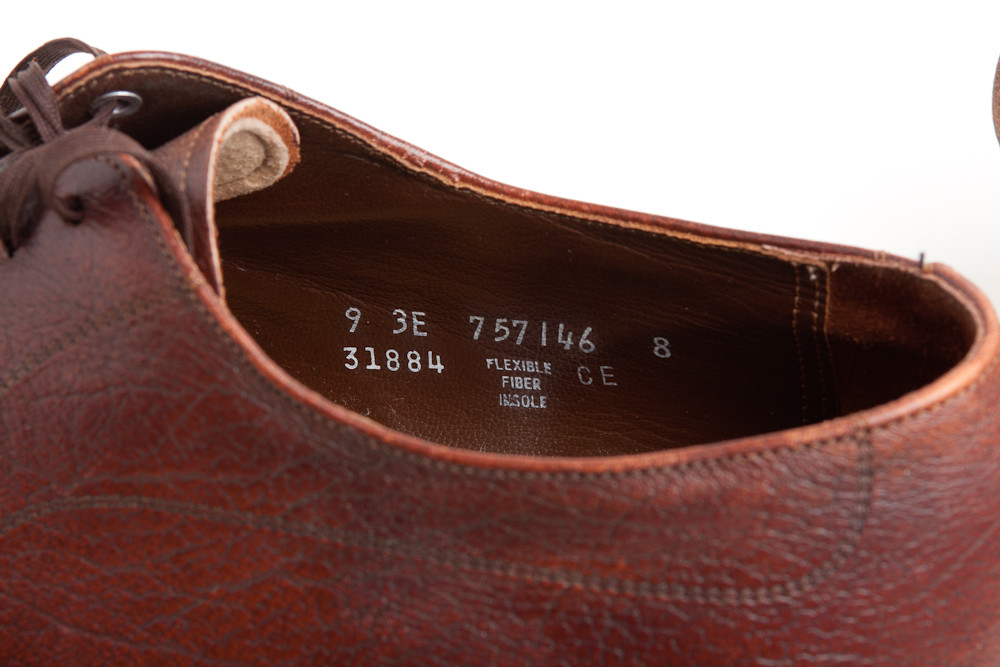 FLORSHEIM 31884 Mens Brown Leather Blucher Apron Toe Dress Oxford Shoes