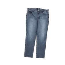 Bandolino Amy Straight Leg Women's size 14 Dark Wash Blue Denim jeans