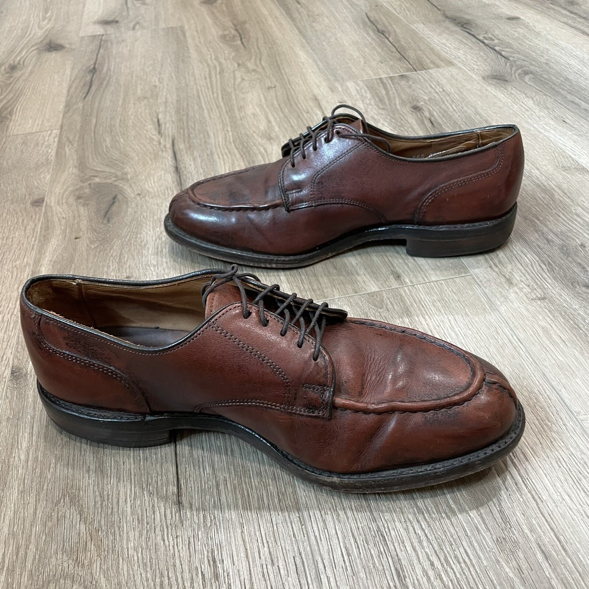 Allen Edmonds Bradley Split Toe Oxfords Ox Brown US Made  display picture 2