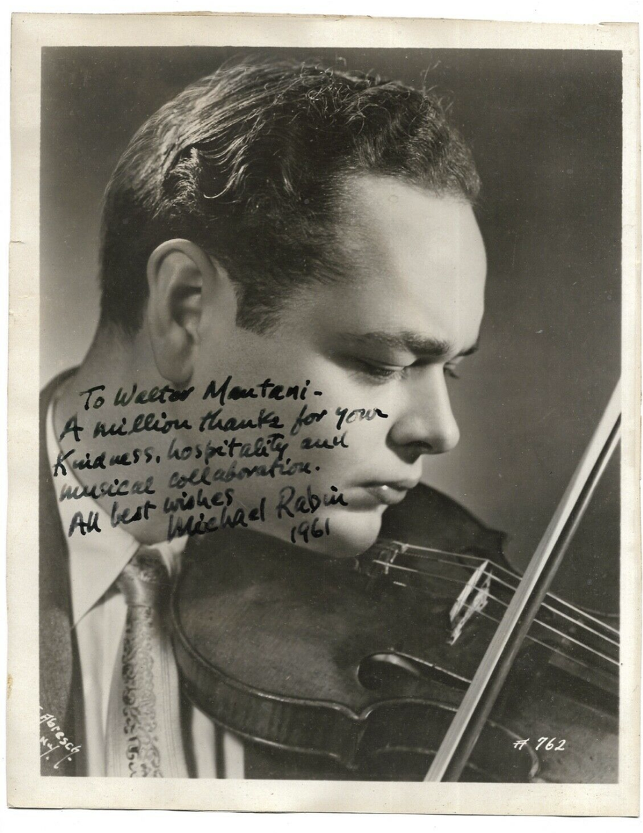 Michael RABIN (Violinist): Signed Photograph | eBay