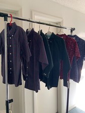 Matching Boys  in Different Sizes Button Down Shirt Bundle with T-Shirts