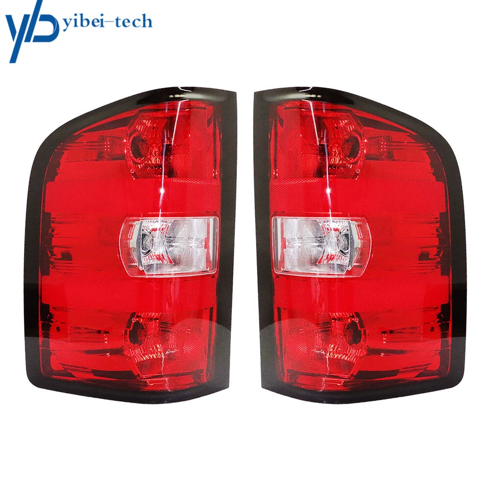 Pair Tail Lights Lamps For 2007 2008-2013 Chevy Silverado 1500/2500/3500 LH&RH - Image 2 of 4