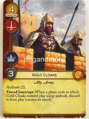 A Game of Thrones 2.0 LCG - 1x #C092 Gold Cloaks - Valyrian Draft Pack