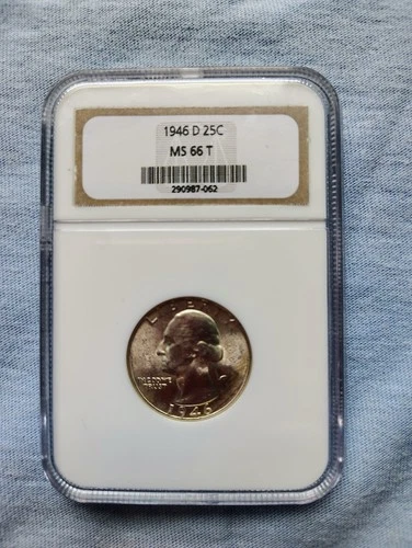 NGC 1946 D 25C Washington Quarter MS66 T Rare Generation 8 Slab