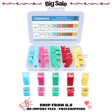 30pcs Jcase Car Fuse Assortment Kit Tall and Low Profile 20A 30A 40A 50A 60A