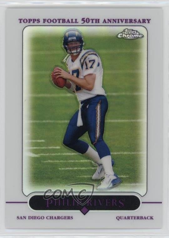2005 Topps Chrome Refractor Philip Rivers #35 h8k
