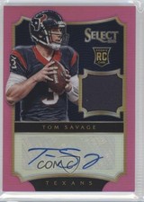 2014 Panini Select Rookie Jerseys Fuchsia Prizm /35 Tom Savage #208 Auto 1b8