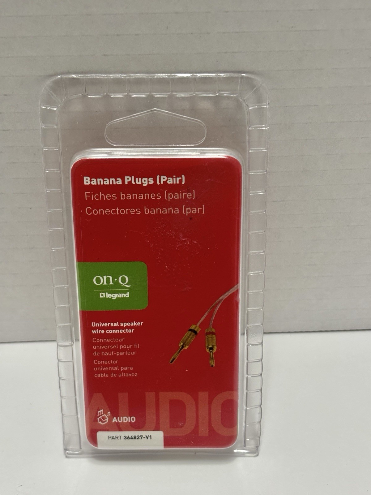 Legrand On-q Brass Banana Plug Audio Connector 804428019824 