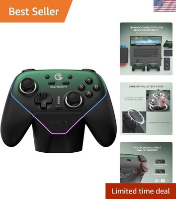 Ergonomic Super Nova Wireless Gamepad with RGB Lighting & Hall Effect Technology