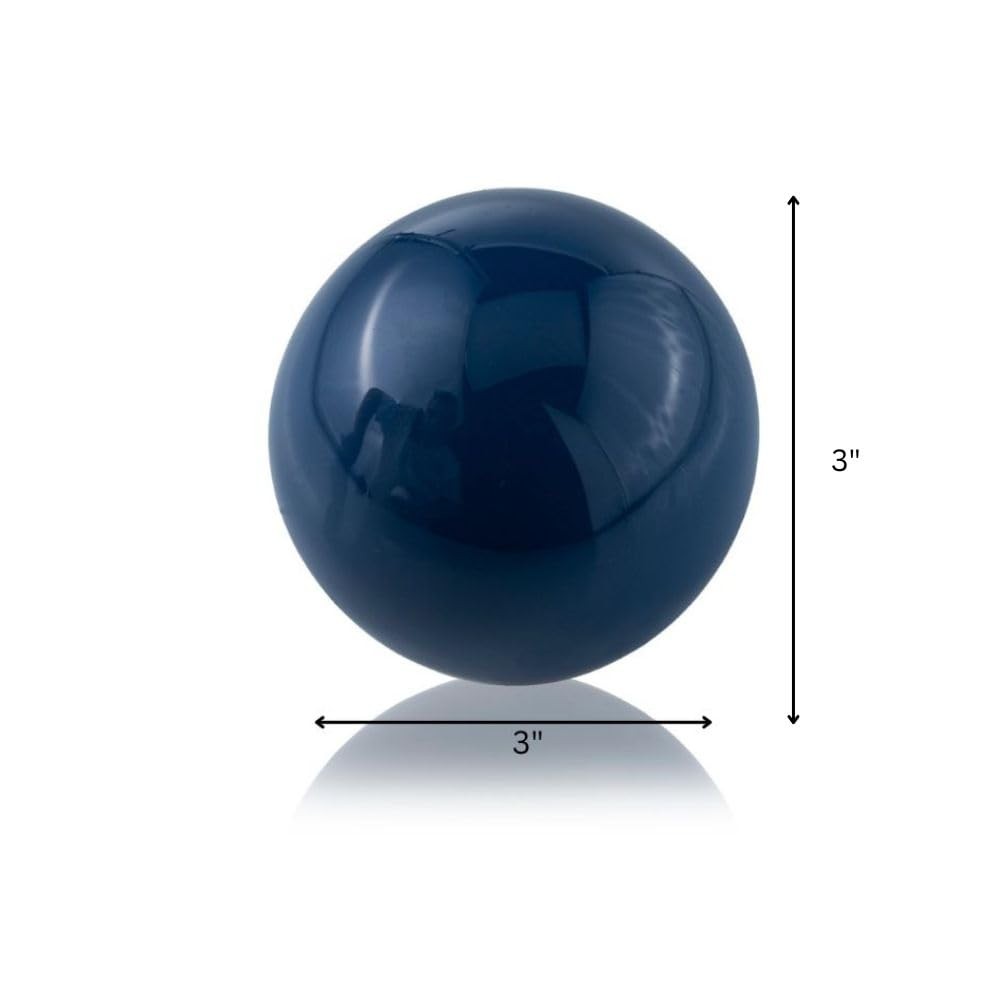 Bola Classic Blue Sphere Aluminum Decorative Orb Filler 3 Inch Ball Home Decor