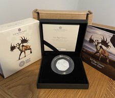 Giant Deer 50p Silver Proof 2024 Ice Age Giants Limited Edition Royal Mint COA