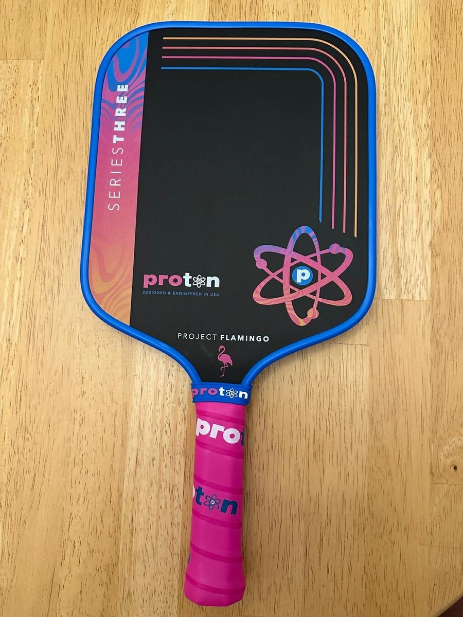 NEW Proton Project Flamingo 15mm Blue Square Pickleball Paddle