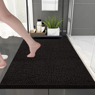 #ad BOANKODU Bathroom Rugs Mat 20quot; x 31quot; Ultra 1#x27;8quot; x 2#x27;7quot; 20quot; x 31quot; Coffee $10.52