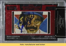 2013 Signa Cuts Cut Platinum Edition Red /5 Jim Rice Cut Signature Auto READ 0af