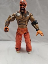 2006 Jakks Rey Mysterio Orange Pants WWE Action Figure Deluxe Aggression Srs 21