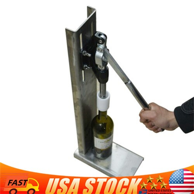 #ad Hand Pressure Manual Corker Cork Wine Bottle Corking Inserting Stopper Stainless $59.46