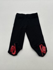 Nike Leggings Newborn Girls Black Logo Red .. 35555