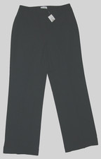 NWT Women ANN TAYLOR LOFT Size 8P Black WOOL BLEND DRESS PANTS 27-1/2x29 ATWAIST